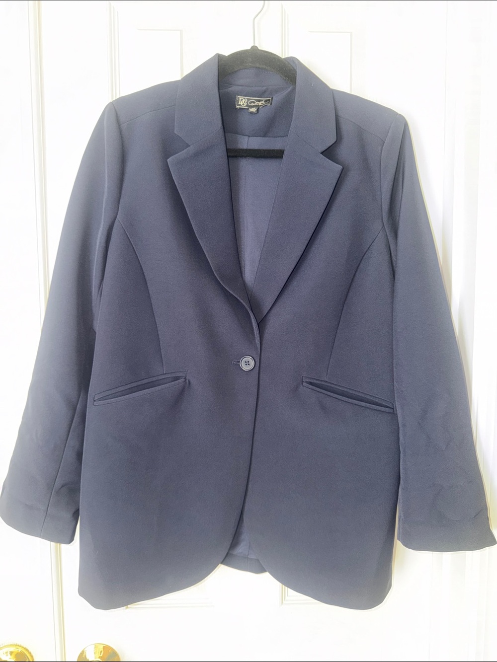 DG2 Classic Women's Navy Blazer Jacket